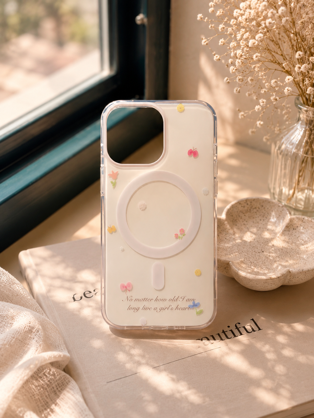 Cute Clear Bear PopGrip Case