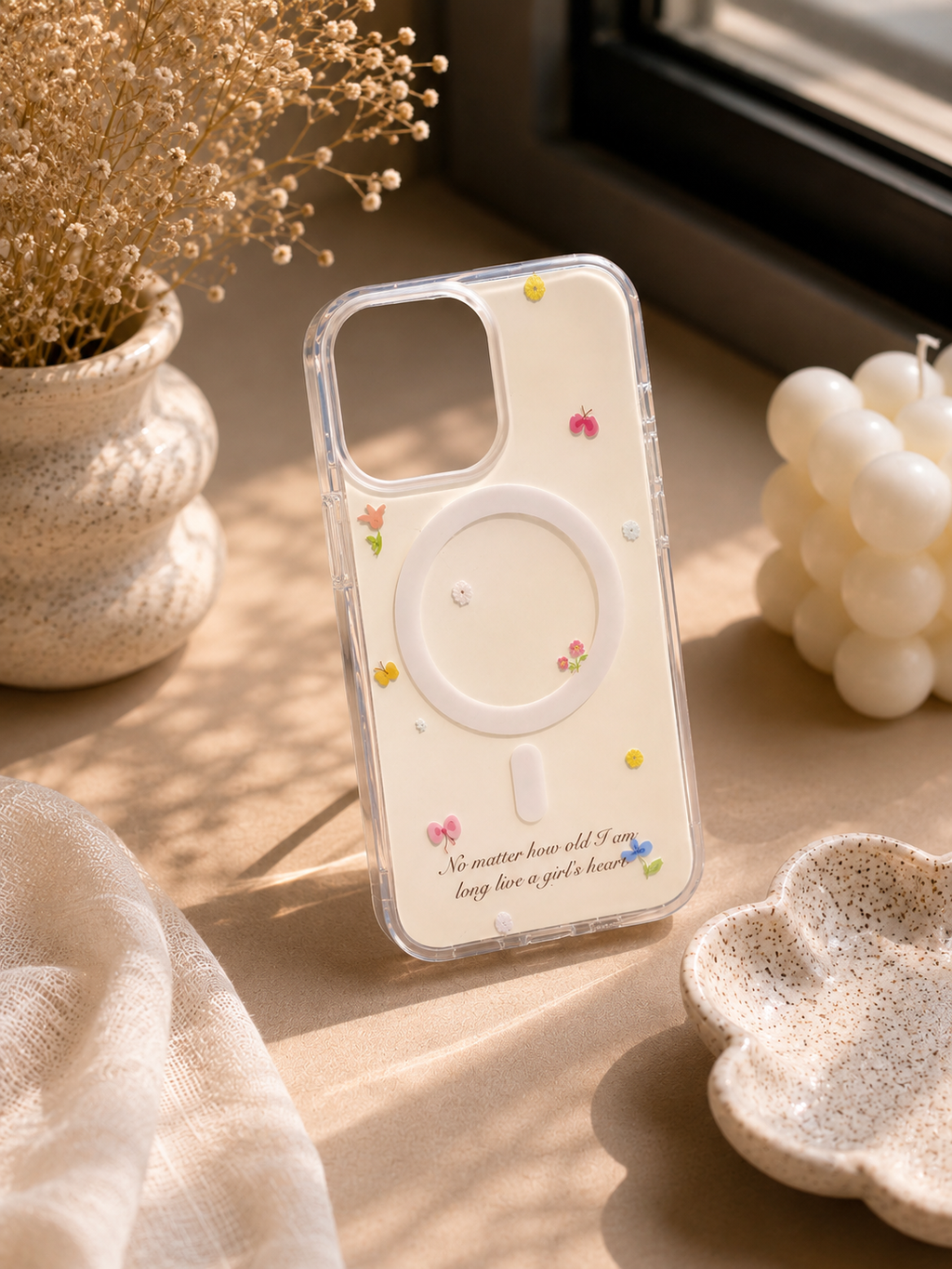 Cute Clear Bear PopGrip Case