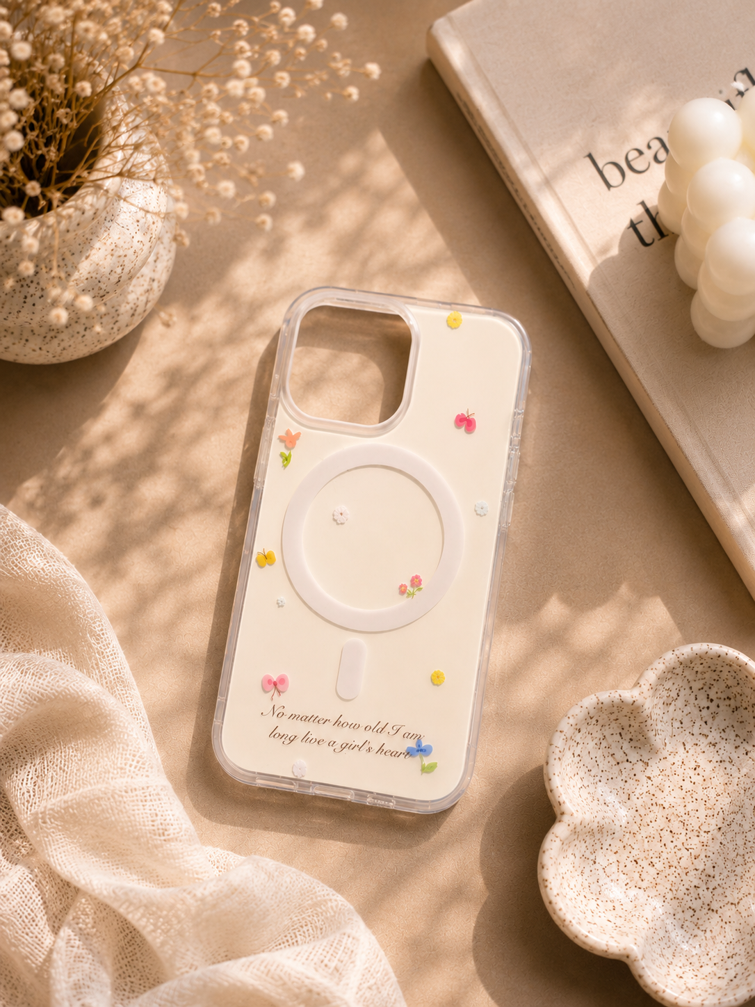 Cute Clear Bear PopGrip Case