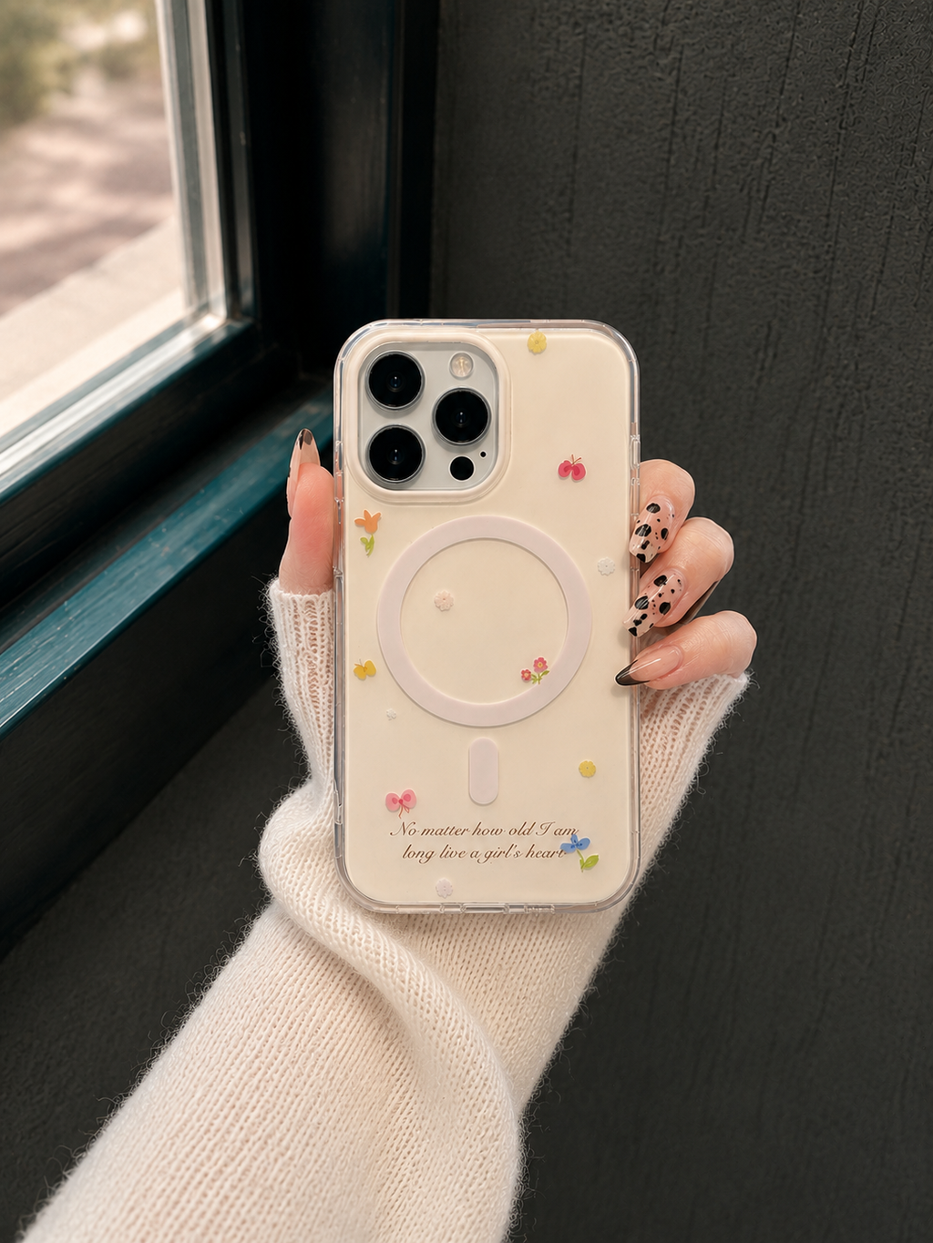 Cute Clear Bear PopGrip Case