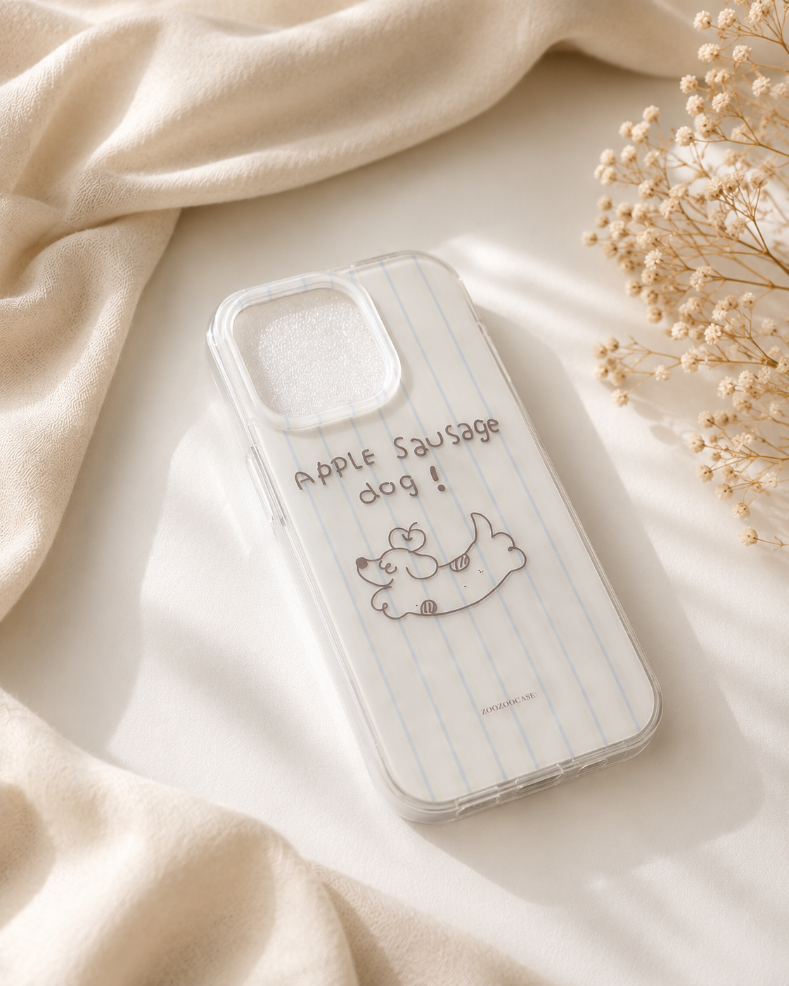 Cute Dachshund "Apple Sausage Dog" Case