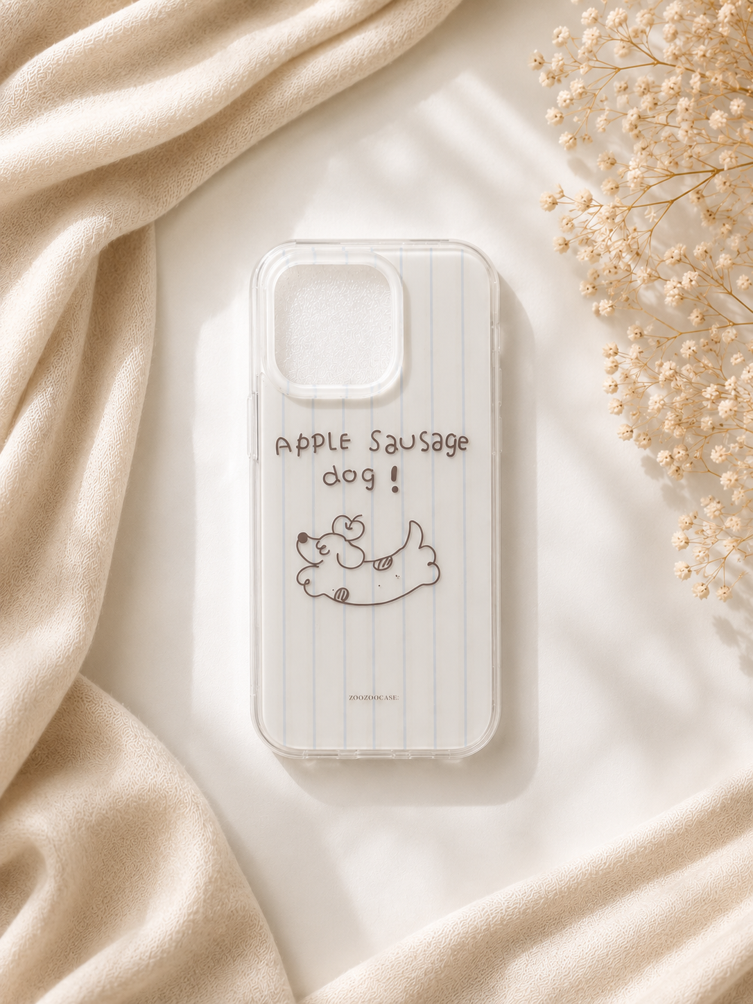 Cute Dachshund "Apple Sausage Dog" Case