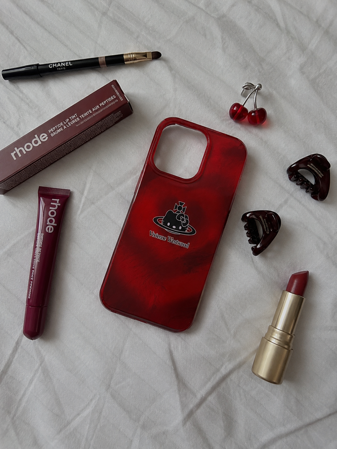 Glossy Red Swirl Designer Case