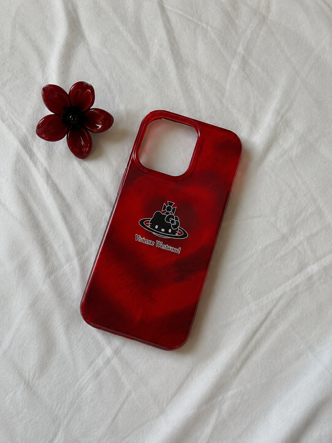 Glossy Red Swirl Designer Case