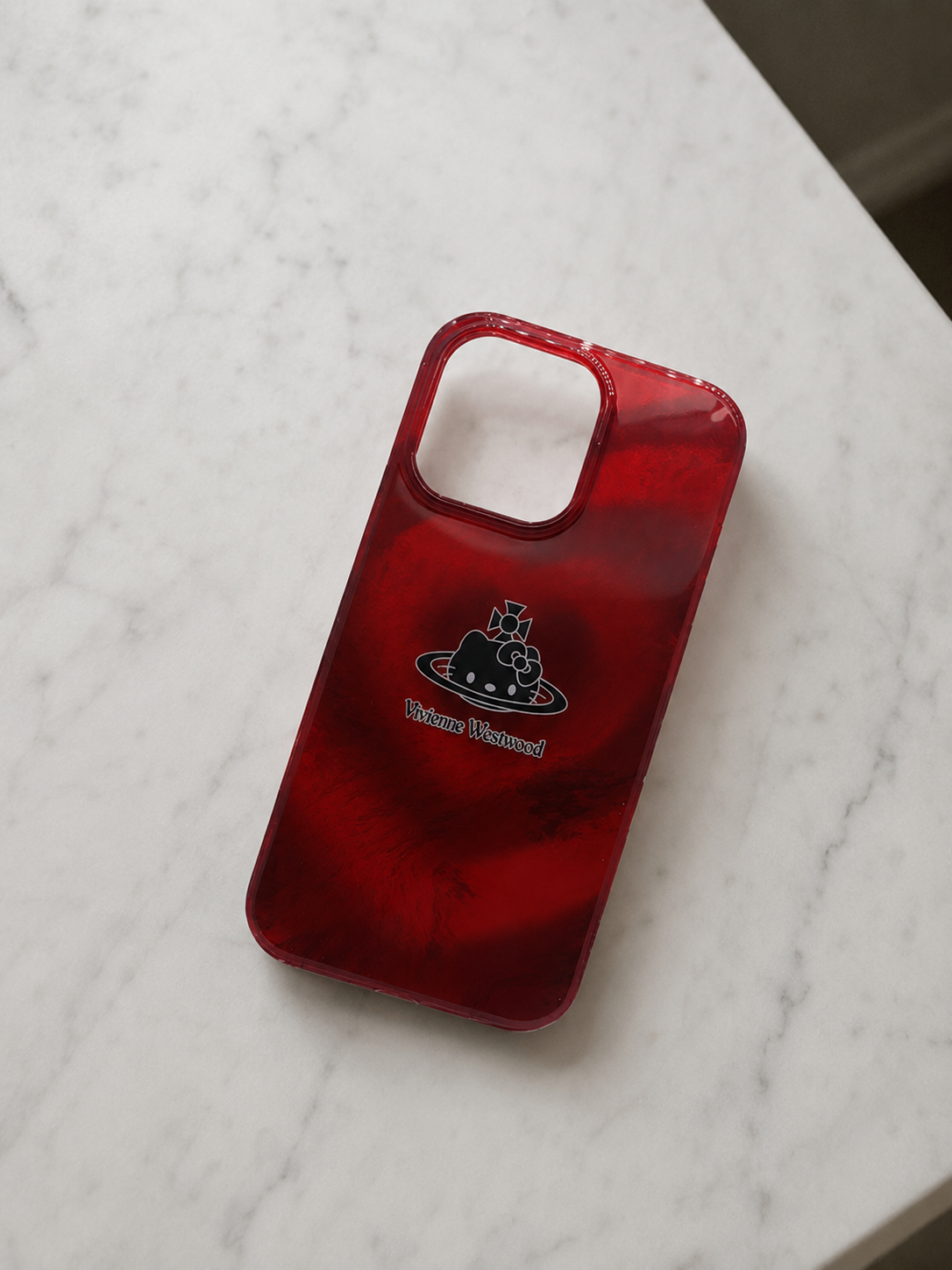 Glossy Red Swirl Designer Case