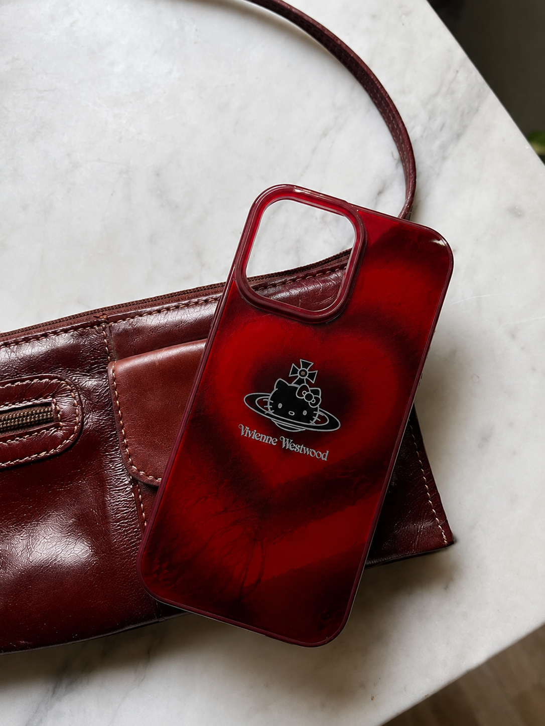 Glossy Red Swirl Designer Case
