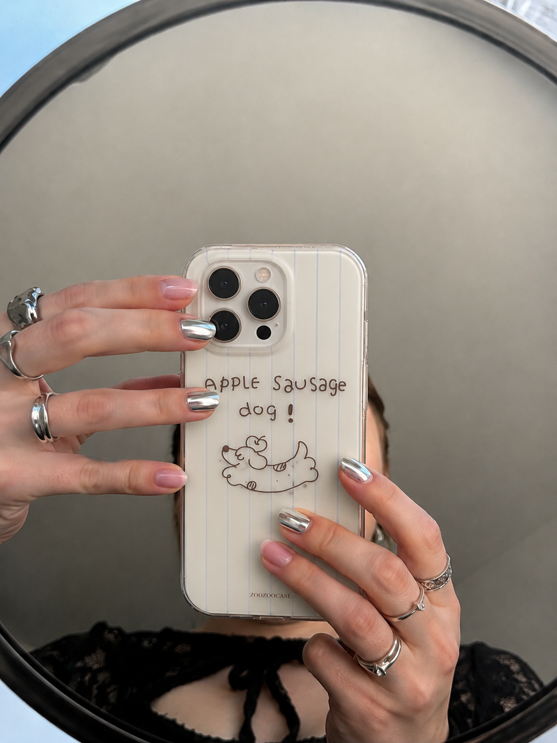 Cute Dachshund "Apple Sausage Dog" Case