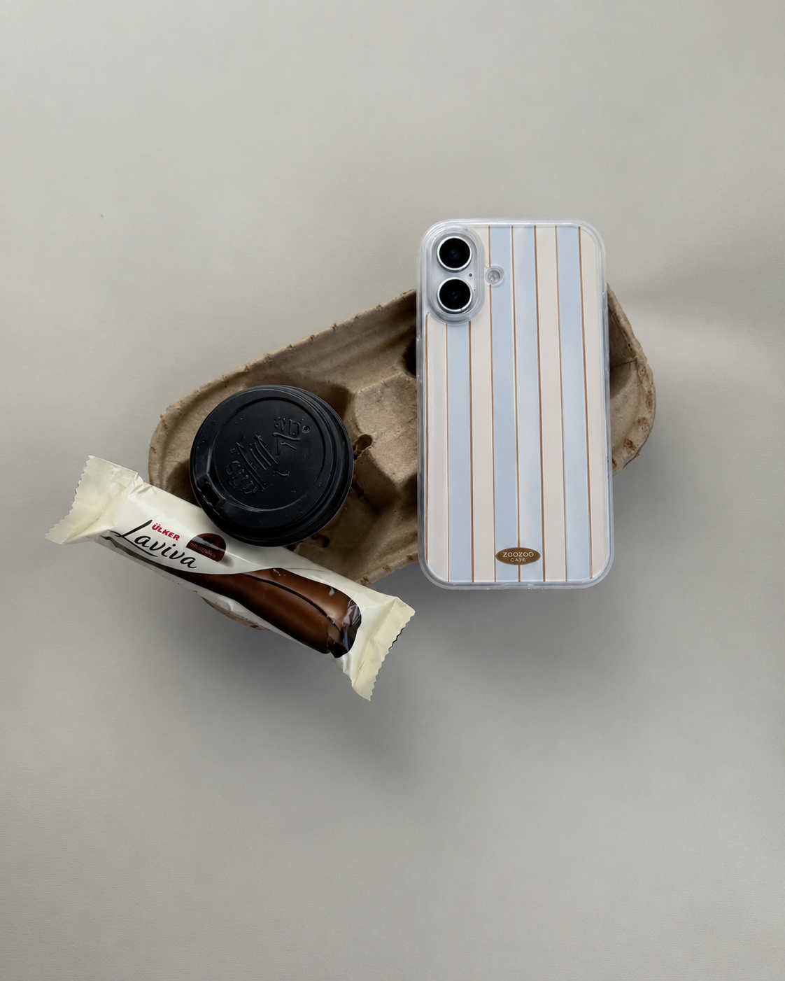 Nautical Stripe Clear Case