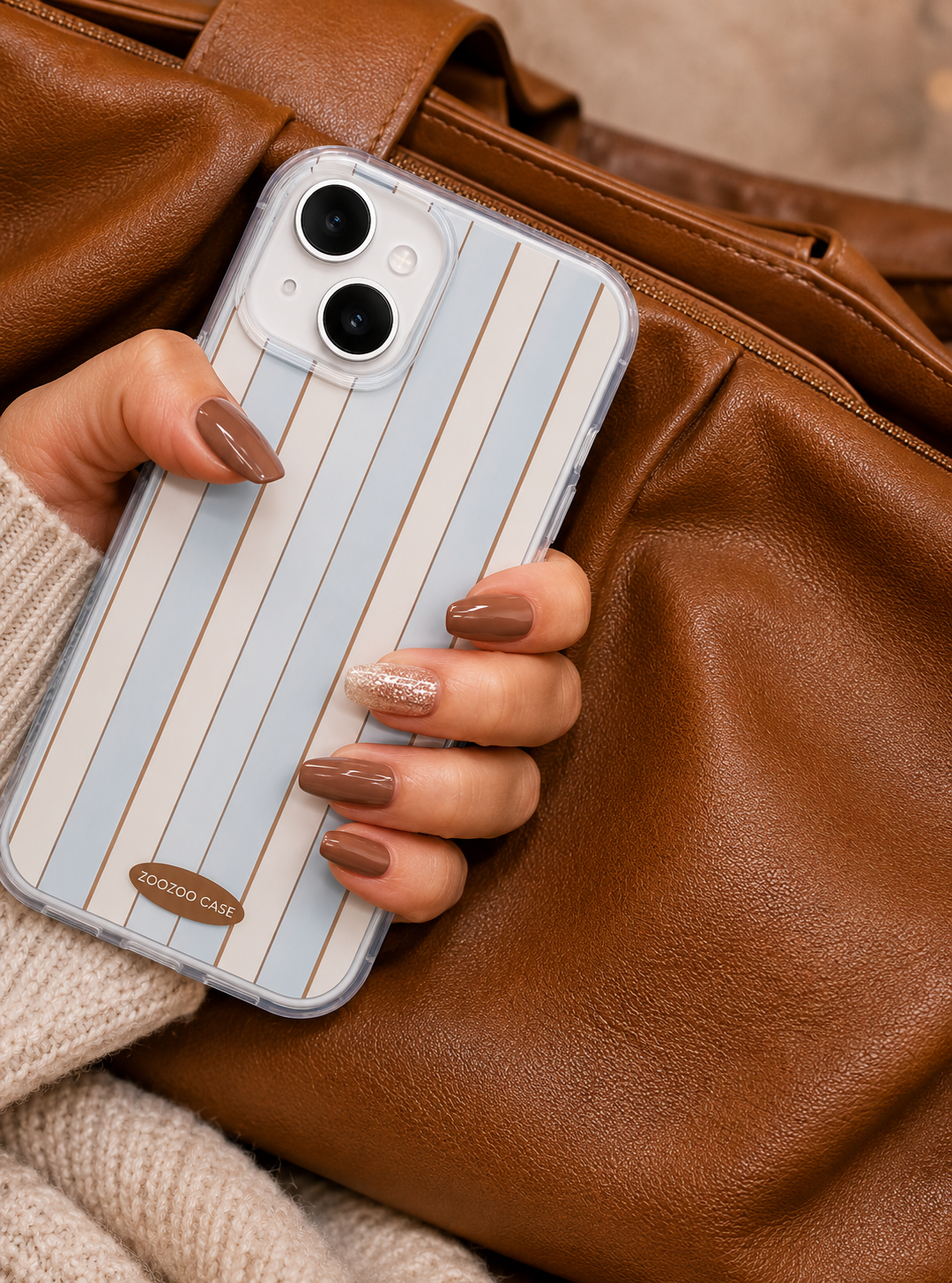 Nautical Stripe Clear Case