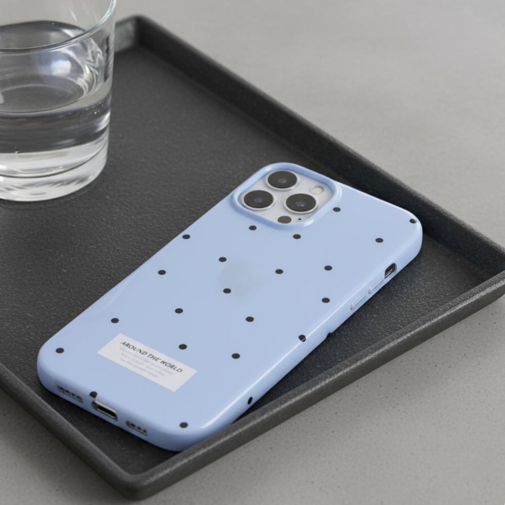 Sky Polka iPhone Case