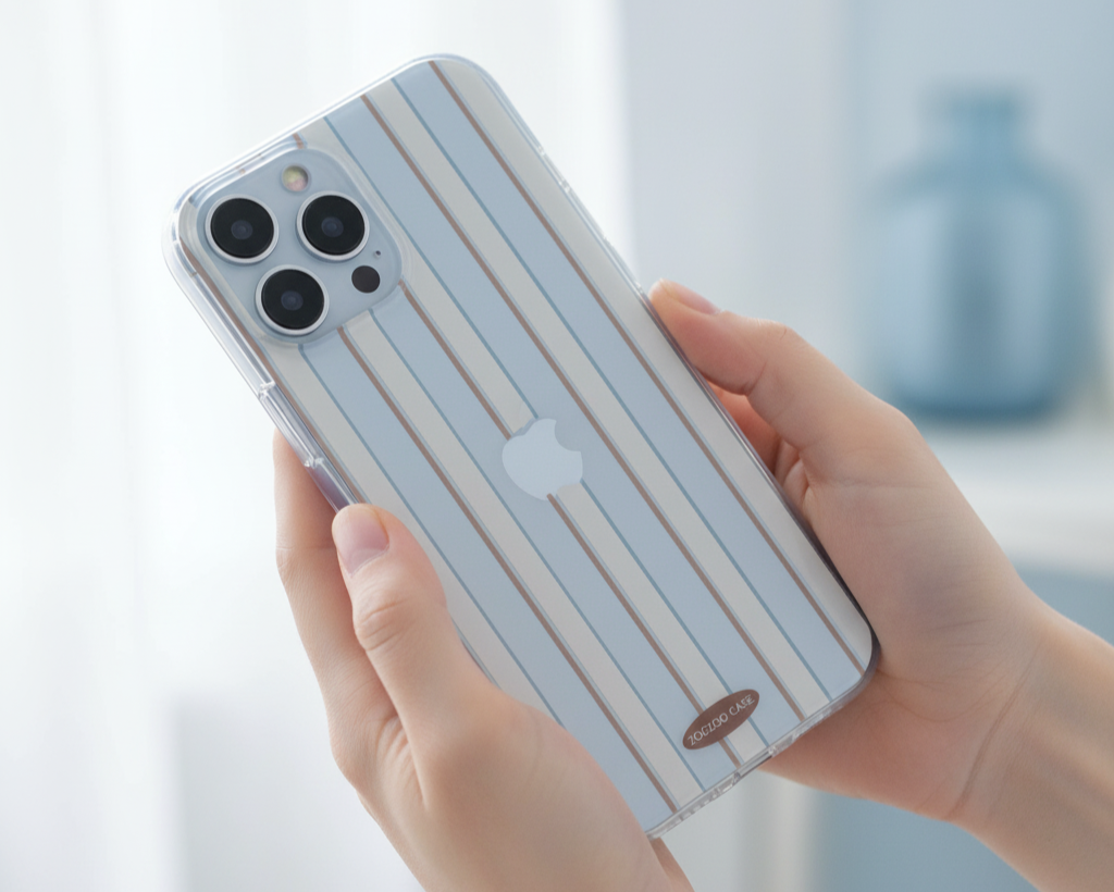 Nautical Stripe Clear Case