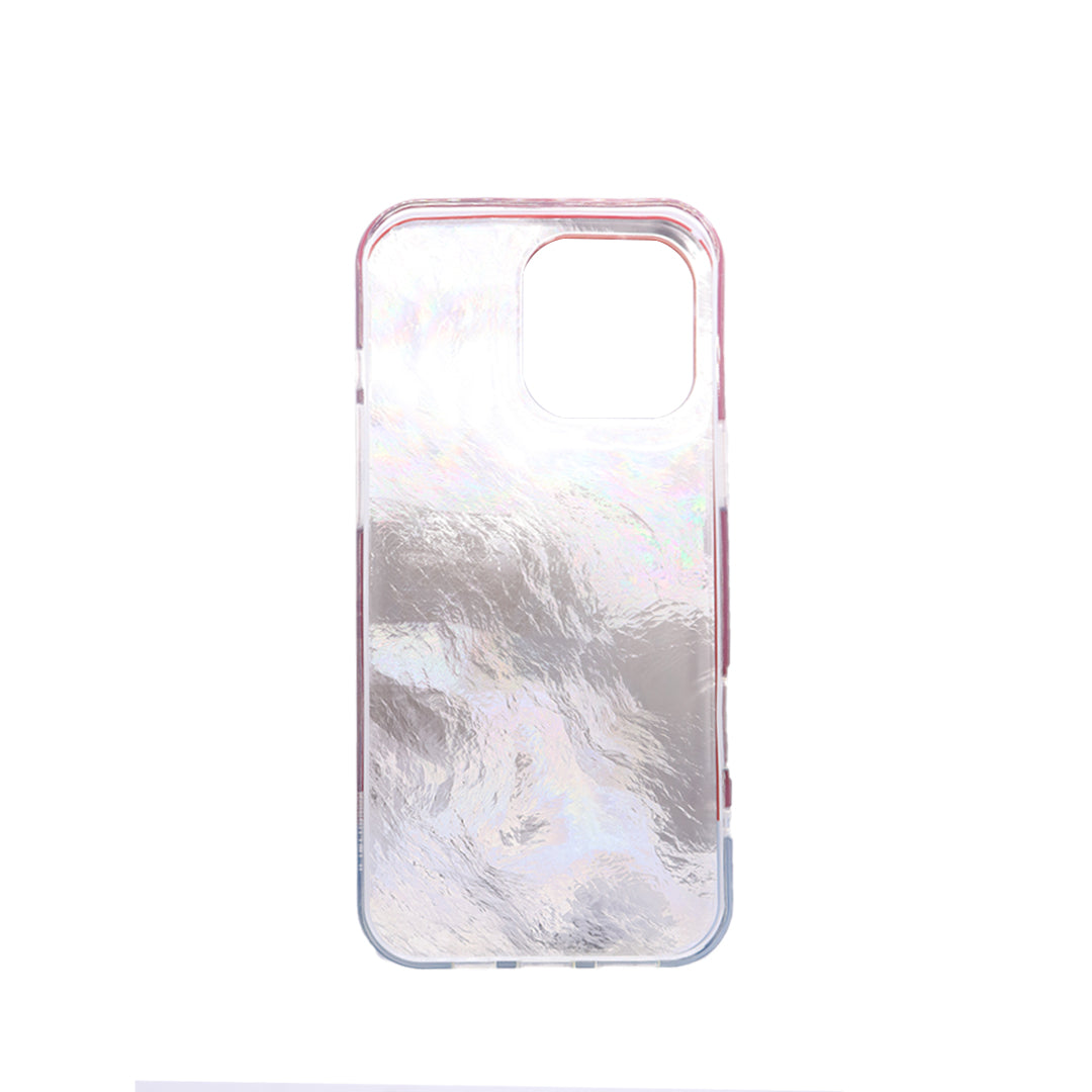 Bold Red & Grey Polka Dot Clear Case