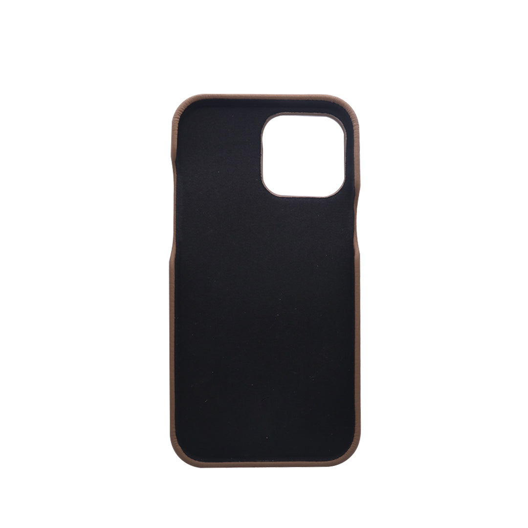 Elegant Pebble Grain Faux Leather Case - Brown