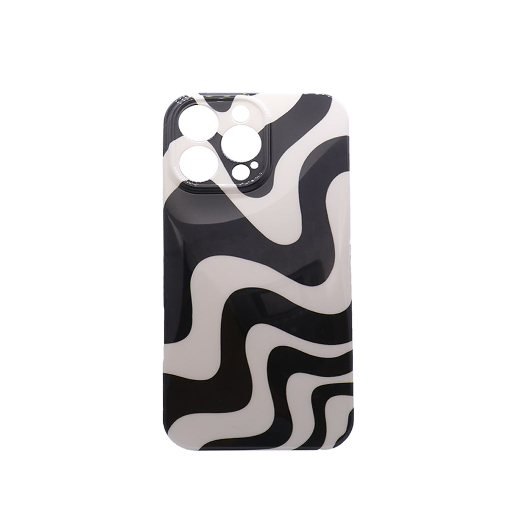 Monochrome Psychedelic Wave Case