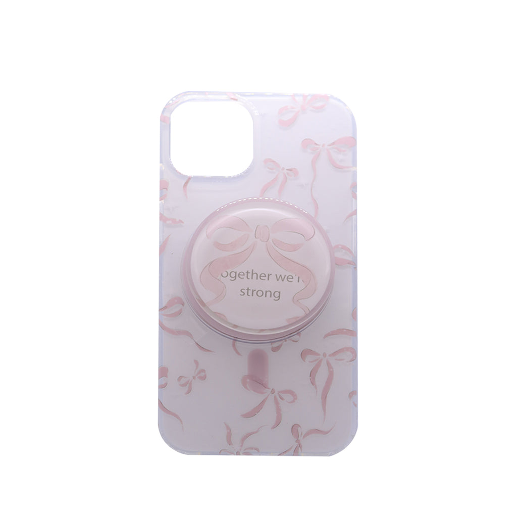 Pretty Pink Ribbon Case with Grip