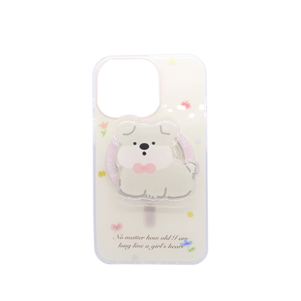 Cute Clear Bear PopGrip Case