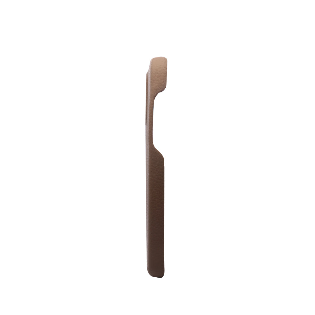 Elegant Pebble Grain Faux Leather Case - Brown